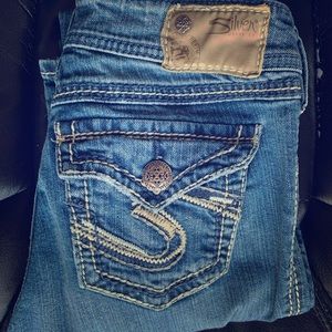 Silver blue jeans